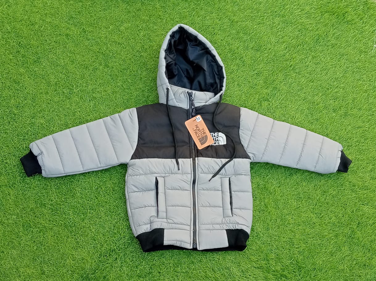 Light Steel Gray Puffer Jacket