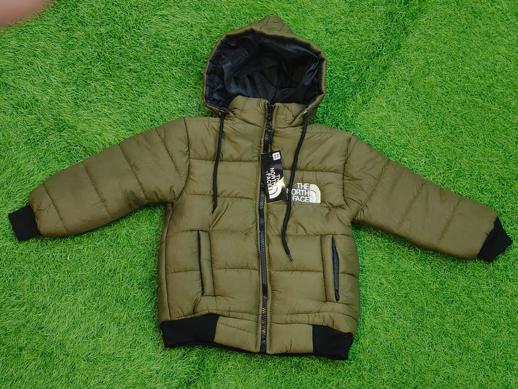 Military Olive Green Puffer Jacket