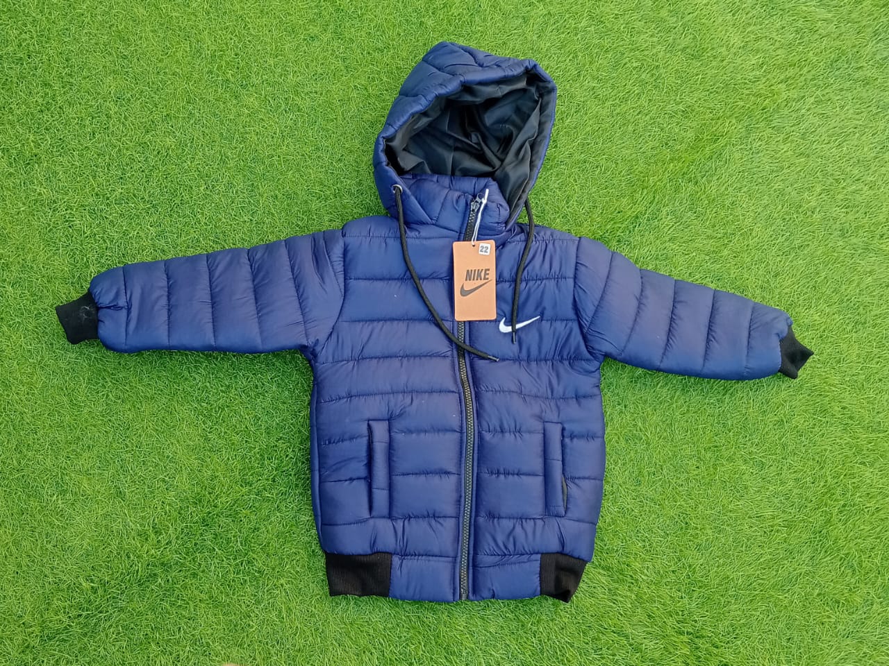 Camel Brown Puffer Jacket for Kids